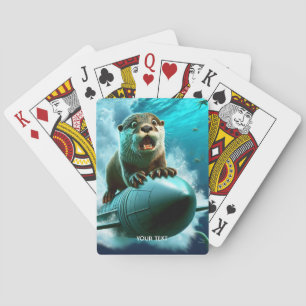 Fantasy Cute Otter Torpedo Sea Casinokort