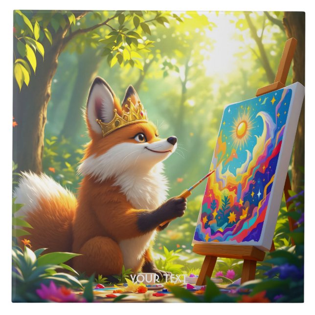 Fantasy Cute Paeing Kung Fox Kakelplatta (Framsidan)