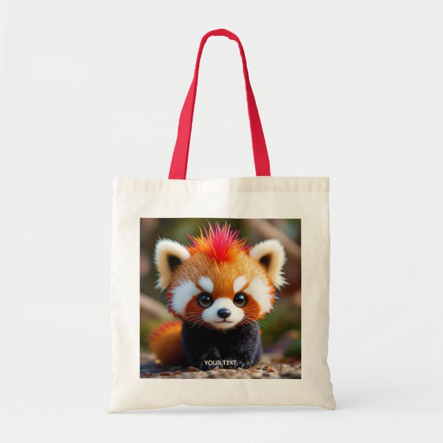 Fantasy Cute Panda Red Hai Tygkasse (Framsidan)