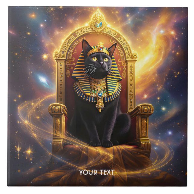 Fantasy Cute Pharaoh Regal Cat Kakelplatta (Framsidan)