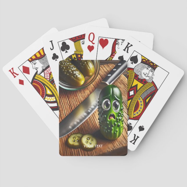 Fantasy Cute Pickle Board Burk Casinokort (Baksidan)