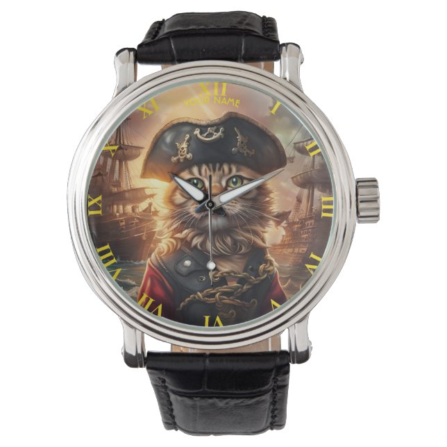 Fantasy Cute Pirat Hat Armbandsur (Framsida)