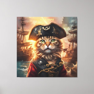 Fantasy Cute Pirat Hat Canvastryck