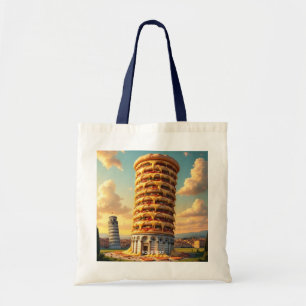 Fantasy Cute Pisa Torn Pizza Tygkasse