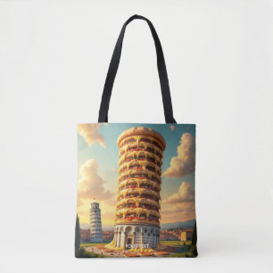 Fantasy Cute Pisa Torn Pizza Tygkasse