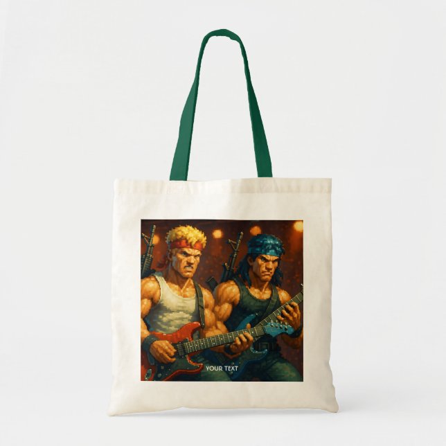 Fantasy Cute Pixelized Sten Band Tygkasse (Framsidan)