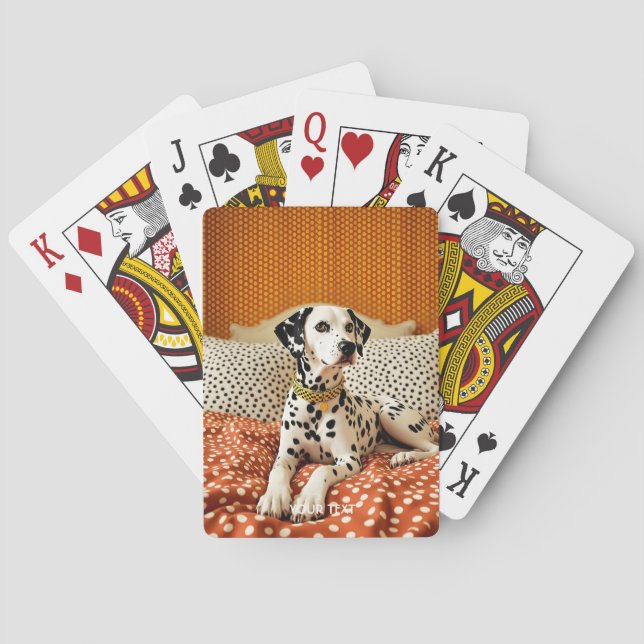 Fantasy Cute Polka Hund Dot Casinokort (Baksidan)