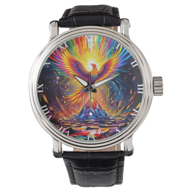 Fantasy Cute Prism Phoenix Stigning Armbandsur (Framsida)
