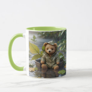 Fantasy Cute Rain Baby Bear Mugg