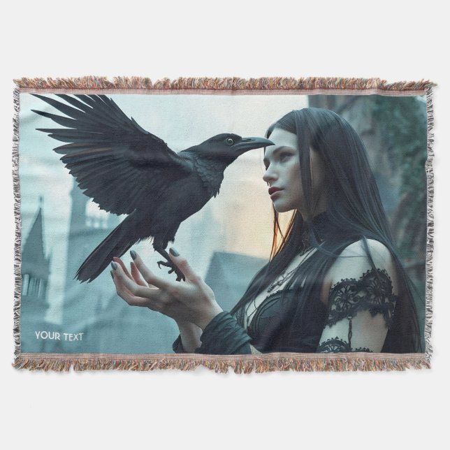 Fantasy Cute Renaissance Gothic Woman Filt (Framsidan)