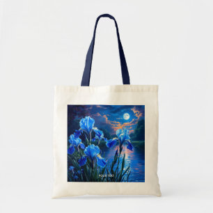 Fantasy Cute River Blue Irises Tygkasse