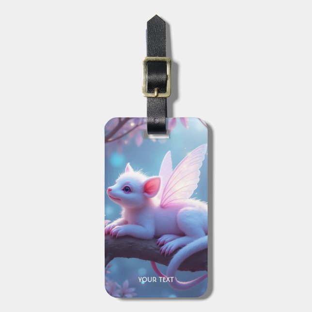 Fantasy Cute Rosa CreatForest Forest Bagagebricka (Vertikal Framsida)