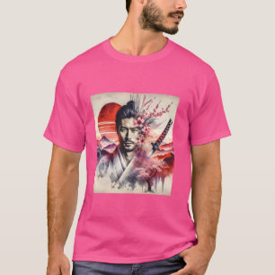 Fantasy Cute Samurai Sol Katana T Shirt