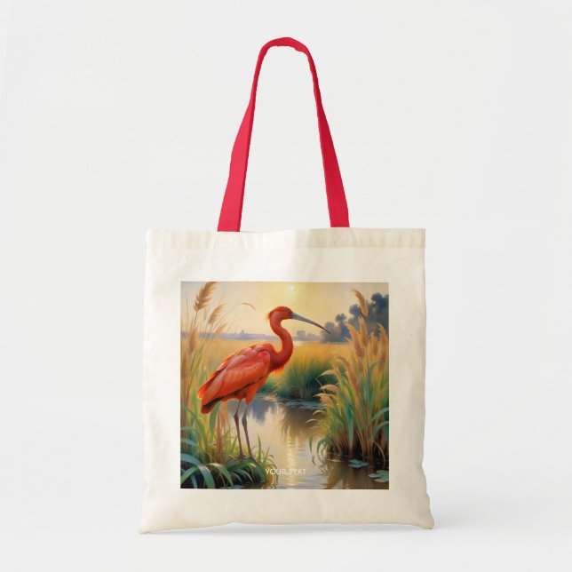 Fantasy Cute Scarlet Ibis Evening Tygkasse (Framsidan)