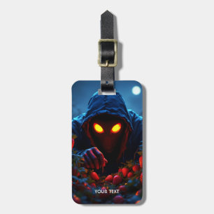 Fantasy Cute Scary Strawberry Man Bagagebricka