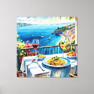 Fantasy Cute Sea View Spaghetti Canvastryck