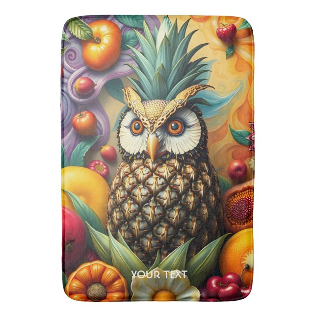 Fantasy Cute Serene Pineapple Uggla Badrumsmatta (Framsidan (Vertikal))