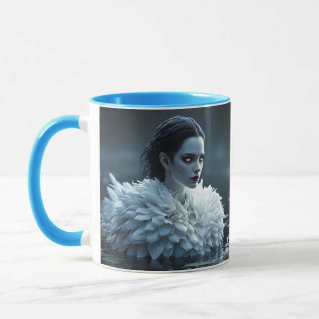 Fantasy Cute Sjö White Mugg (Vänster)