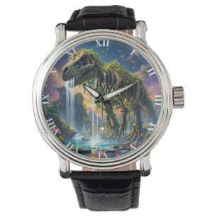 Fantasy Cute Skeleton Dinosaur Garden Armbandsur
