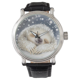 Fantasy Cute Sleeping Sloth Snö Armbandsur