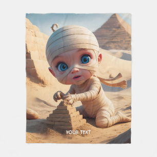 Fantasy Cute Småbarn Ancient Egypten Fleecefilt