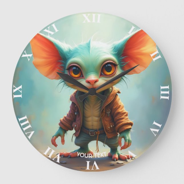 Fantasy Cute Small Adsible Creator Stor Klocka (Framsida)