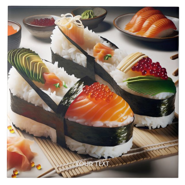 Fantasy Cute Snyggt Sushi Shoes Kakelplatta (Framsidan)