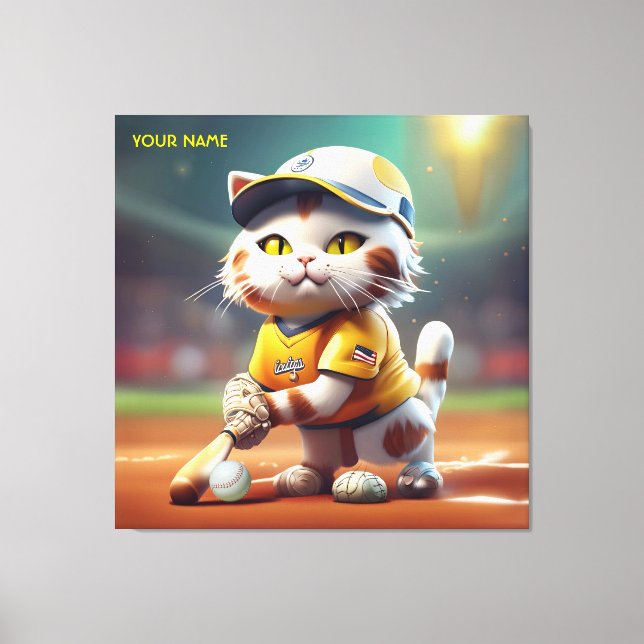 Fantasy Cute Softball Uniform Canvastryck (Framsida)