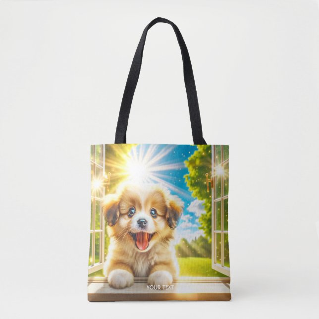 Fantasy Cute Sol Baby Hund Tygkasse (Framsida)
