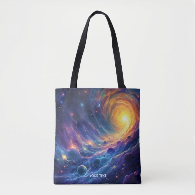 Fantasy Cute Space Sol Stars Tygkasse (Framsida)