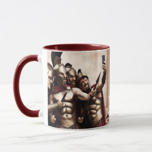 Fantasy Cute Spartan Warriors Selfie Mugg