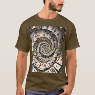 Fantasy Cute Spiral Cards Staircase T Shirt