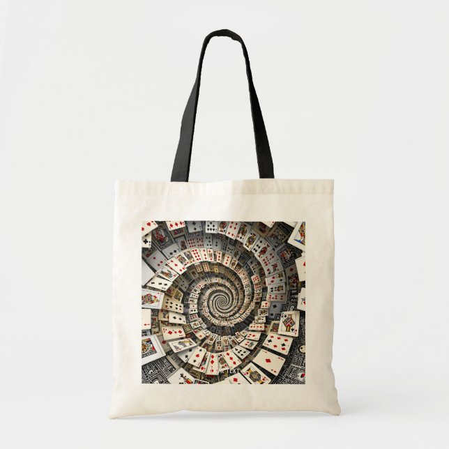 Fantasy Cute Spiral Cards Staircase Tygkasse (Framsidan)