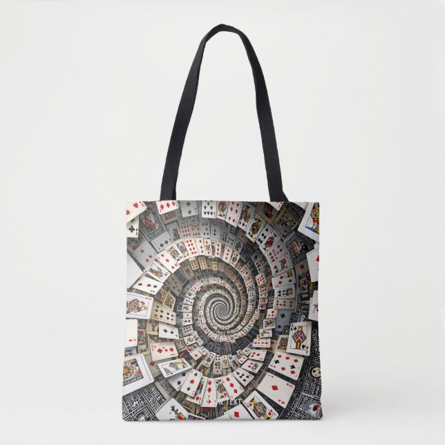 Fantasy Cute Spiral Cards Staircase Tygkasse (Framsida)