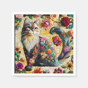 Fantasy Cute Stached Glass Pappersservett