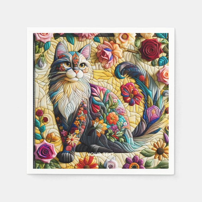 Fantasy Cute Stached Glass Pappersservett (Framsidan)