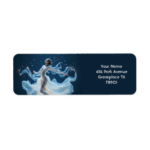 Fantasy Cute Stars Dam Dancing Returadress Etikett