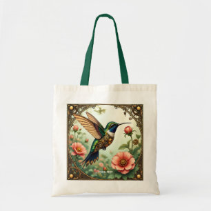 Fantasy Cute Steampunk Bird Flowers Tygkasse