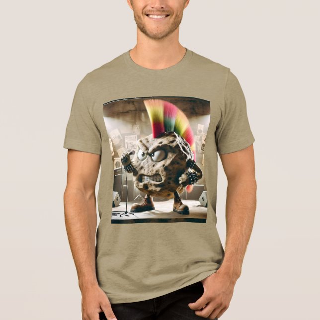 Fantasy Cute Sten Punk Singer T Shirt (Framsida)