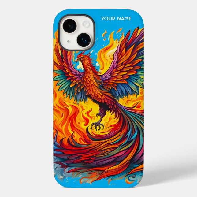 Fantasy Cute Stigning Phoenix Flames (Baksida)