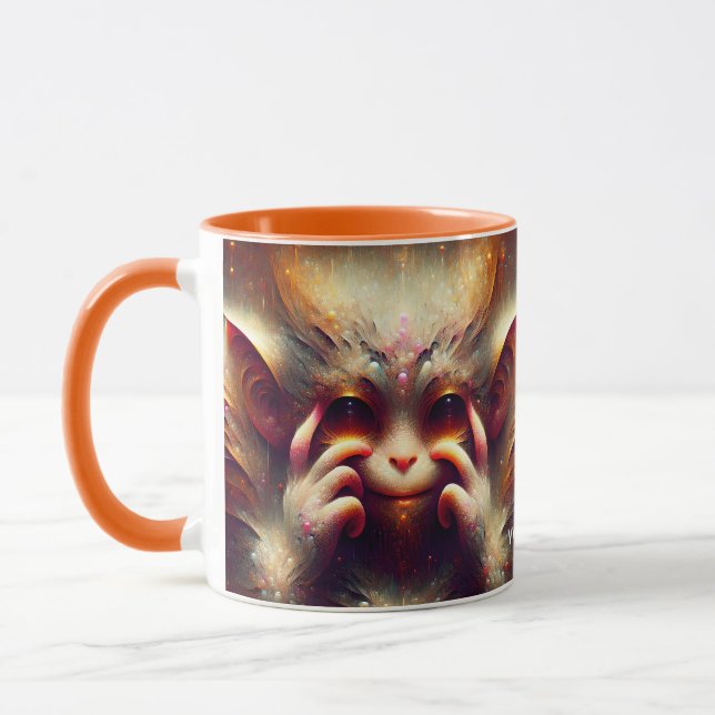 Fantasy Cute Strange Beautiful Creature Mugg (Vänster)