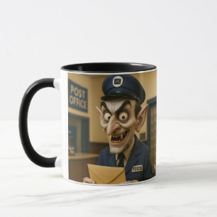 Fantasy Cute Strange Postal Worker Mugg