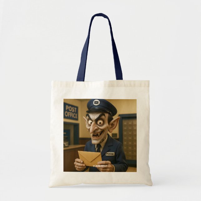 Fantasy Cute Strange Postal Worker Tygkasse (Framsidan)