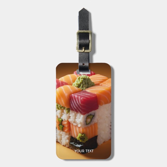 Fantasy Cute Sushi Small Cube Bagagebricka (Vertikal Framsida)