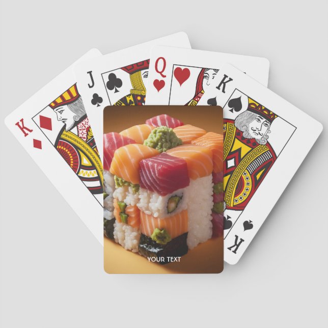 Fantasy Cute Sushi Small Cube Casinokort (Baksidan)