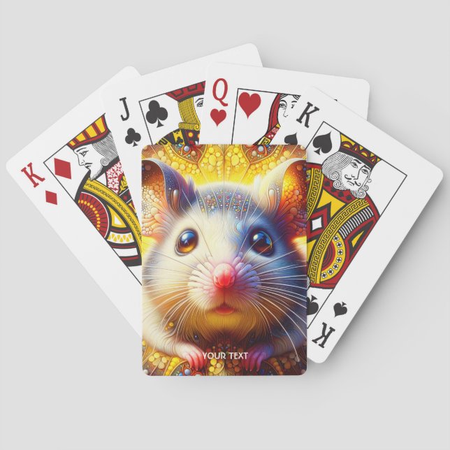 Fantasy Cute Sweet Surreal Mice Casinokort (Baksidan)