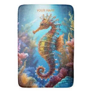 Fantasy Cute Transparent Crystal Seahorse Badrumsmatta