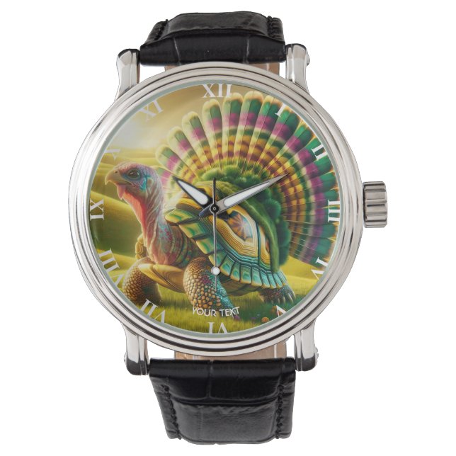 Fantasy Cute Turkey Turtle Mix Armbandsur (Framsida)
