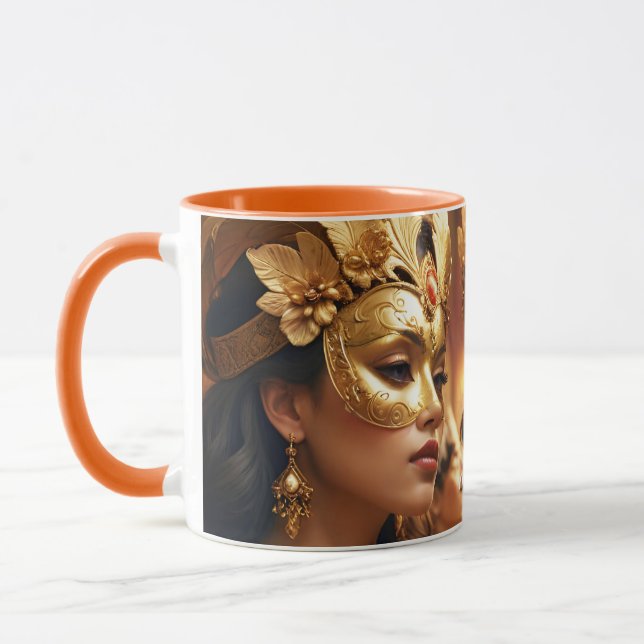 Fantasy Cute Two Mask Dam Mugg (Vänster)