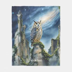 Fantasy Cute Uggla Old Ruins Fleecefilt